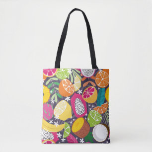 Tote Bag Motif sans soudure, collection de tropi exotiques