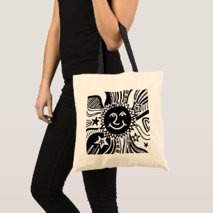 Tote Bag Motif Soleil Personnalisé