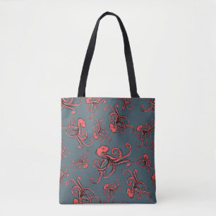 Tote Bag Motif sournois de poulpe
