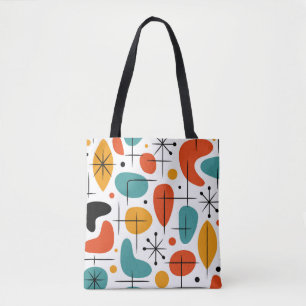 Tote Bag Motif Starburst Moderne du Milieu du Siècle