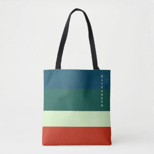 Tote Bag Motif tendance à rayures personnalisées