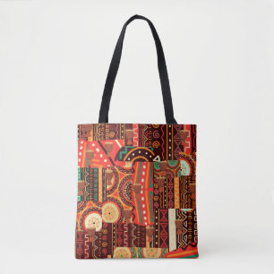 Tote Bag Motif tribal Afrocentrique Kente