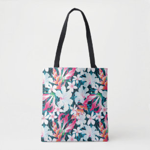 Tote Bag Motif tropical coloré