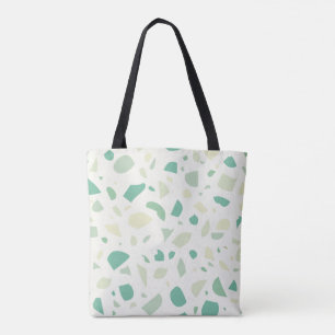 Tote Bag Motif vert terrazzo