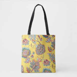 Tote Bag Motif vintage décoratif sans couture. M traditionn