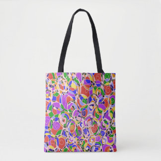Tote Bag Motifs abstraits de couleur pastel