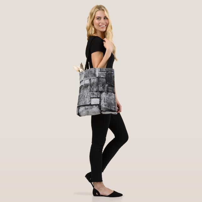 Tote Bag Motifs de maçonnerie - Mur de jardin 2 (Sur le modèle)