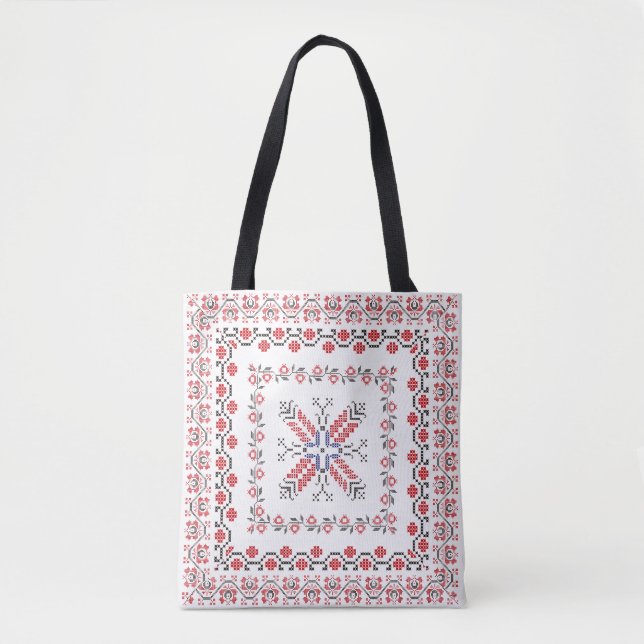 Tote Bag Motifs roumains traditionnels Roumanie 4 d'art (Devant)