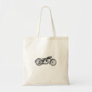 Tote Bag Moto Vintage Rétro _ J'Aime Ma Moto