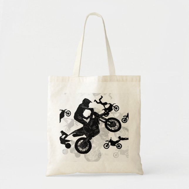 Tote Bag Motocross extrême Pieds (Devant)