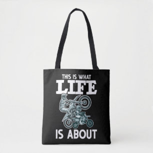 Tote Bag Motocross Family Père Son Dirt Bike