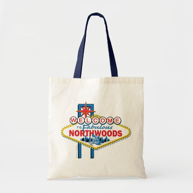 Tote Bag Motoneige/Bienvenue dans les Northwoods (Devant)