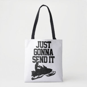 Tote Bag Motoneige Vient De L'Envoyer Drôle Motoneige Gif