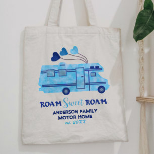 Tote Bag Motorhome RV Camper Travel   Ajouter un nom de fam