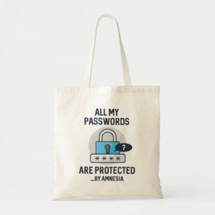 Tote Bag Mots de passe d'amnésie