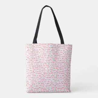 Tote Bag Mots Romantiques de la Saint-Valentin