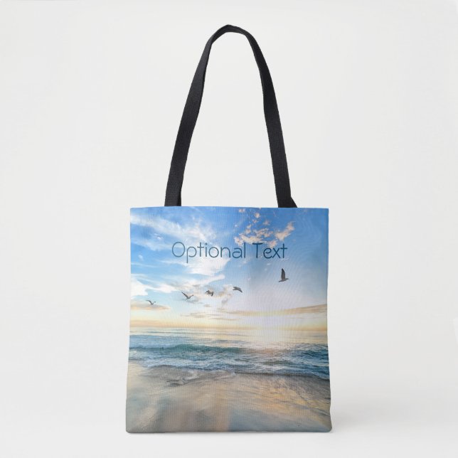 Tote Bag Mouettes de plage du matin (Devant)