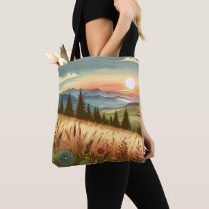 Tote Bag Mountain Forest Hills Country Nature coque iphone