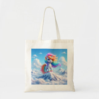 Tote Bag Mountain Magic Rainbow Unicorn
