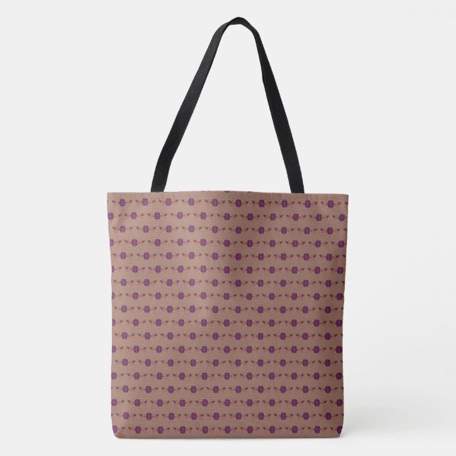 Tote Bag Mousse de mocha florale (Devant)