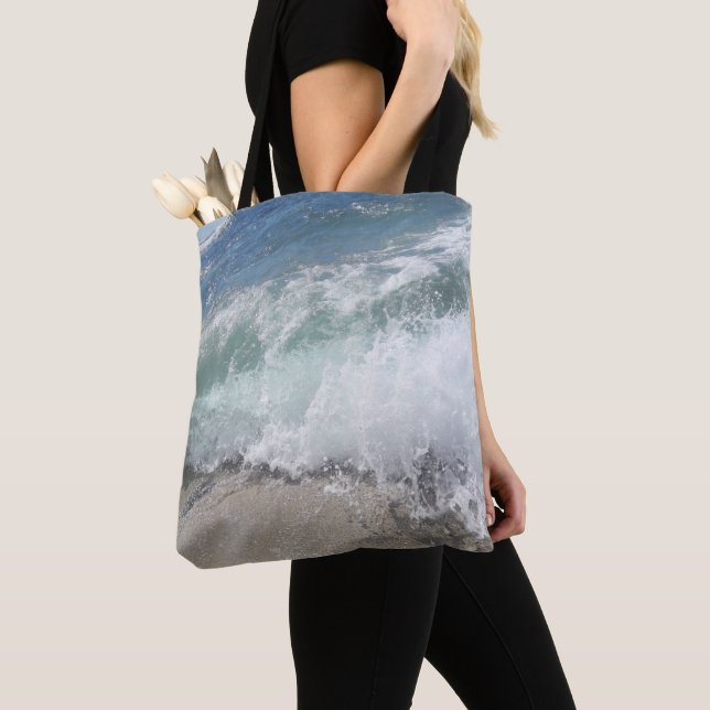 Tote Bag Mousse marine Vague océanique (De près)