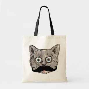 Tote Bag moustache du chat