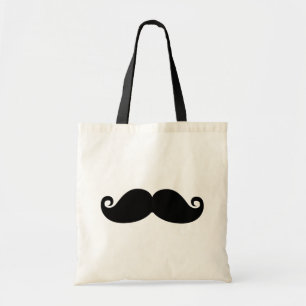 Tote Bag Moustache noire vintage drôle