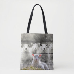 Tote Bag Mouton d'agneau de bébé
