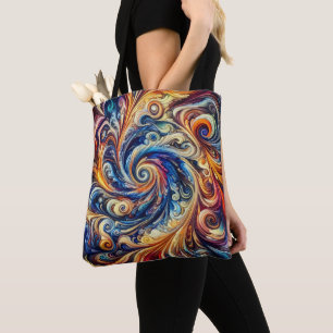Tote Bag Mouvement coloré Art Abstrait