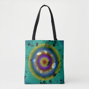 Tote Bag Multicolor entouré d'art Abstrait