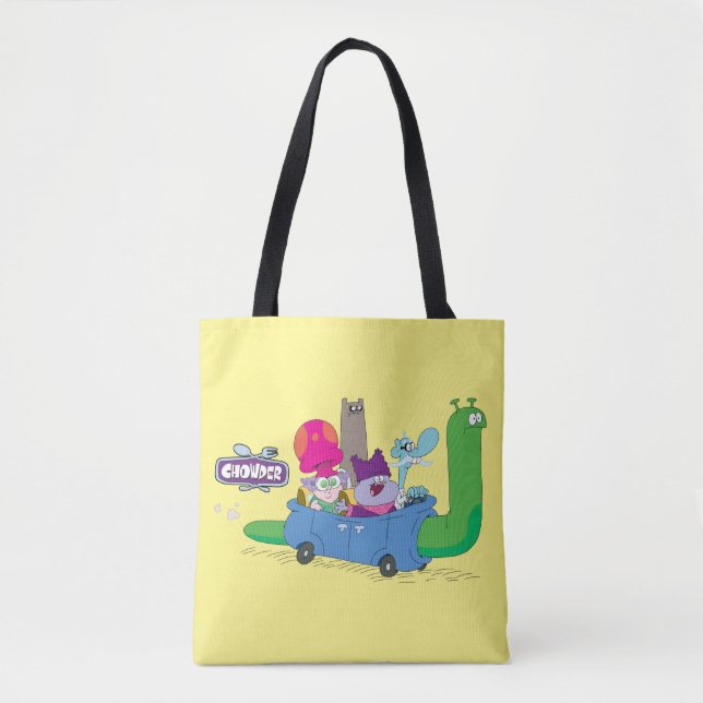 Tote Bag Mung, Chowder, Shnitzel & Truffes en voilier (Devant)