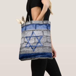 Tote Bag Mur du drapeau israélien