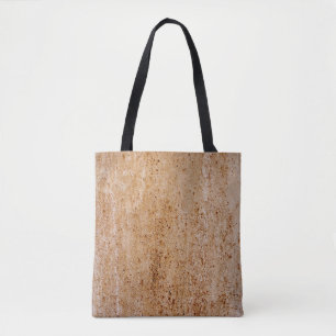 Tote Bag Mur en fer rouillé, détail de texture.