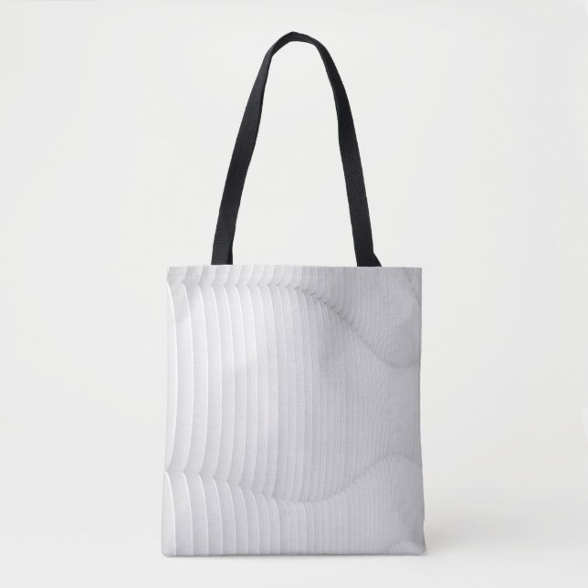 Tote Bag Mur texturé blanc (Devant)