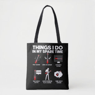Tote Bag Musicien guitariste accro à la guitare