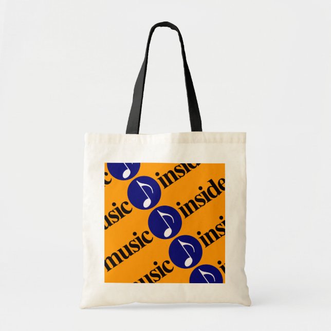 Tote Bag musique à l'intérieur (Devant)