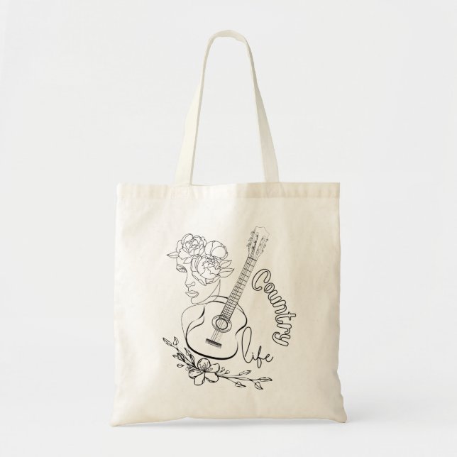 Tote Bag Musique country (Devant)