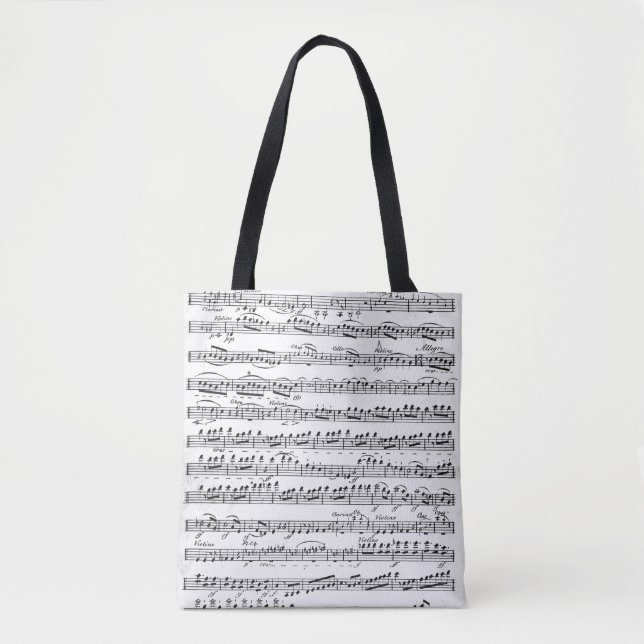 Tote Bag Musique de feuille pour l'ouverture à 'Egmont (Devant)