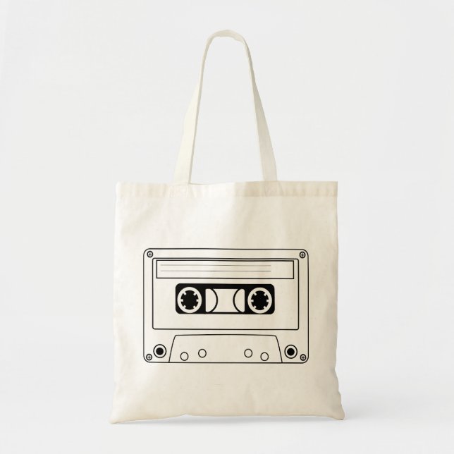 Tote Bag Musique de grunge à cassette rétro (Devant)
