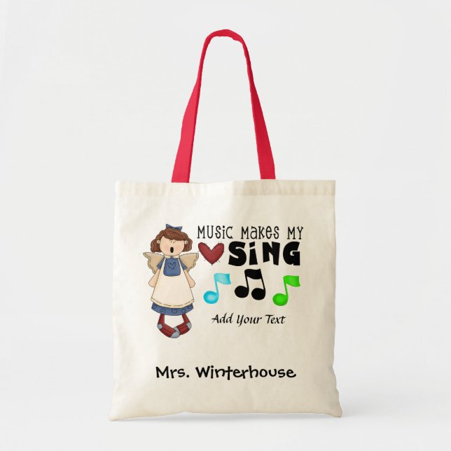 Tote Bag Musique - Enseignant - Chorus - Personnel - Value  (Devant)