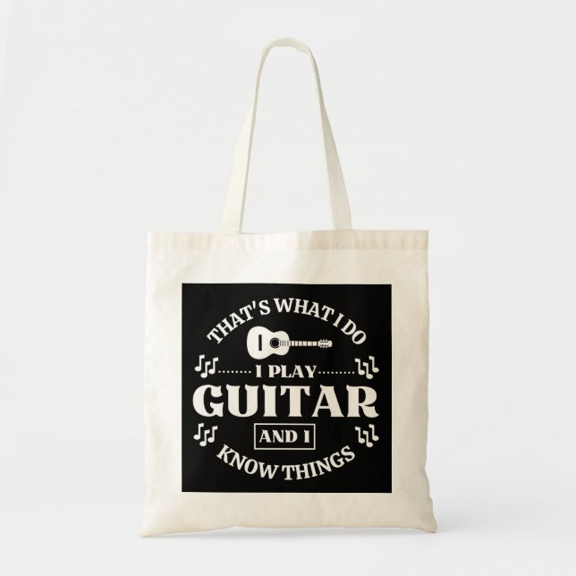 Tote Bag Musique guitare (Devant)