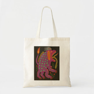 Tote Bag Mythique Créature Folk Art Imprimer