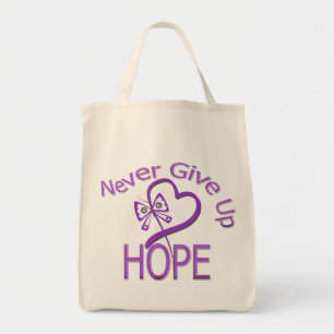 Tote Bag N'abandonnez jamais la violence familiale d'espoir