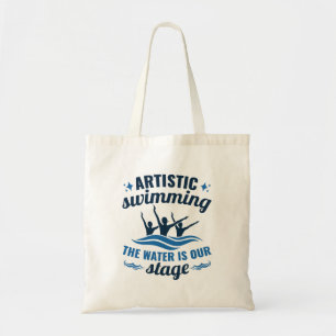 Tote Bag Nage Artistique L'Eau Synchronisée Est Notre Éta