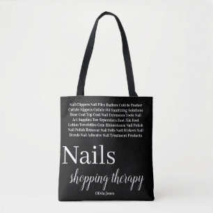 Tote Bag Nagelpflege Accessoires Shopping Therapie Tasche