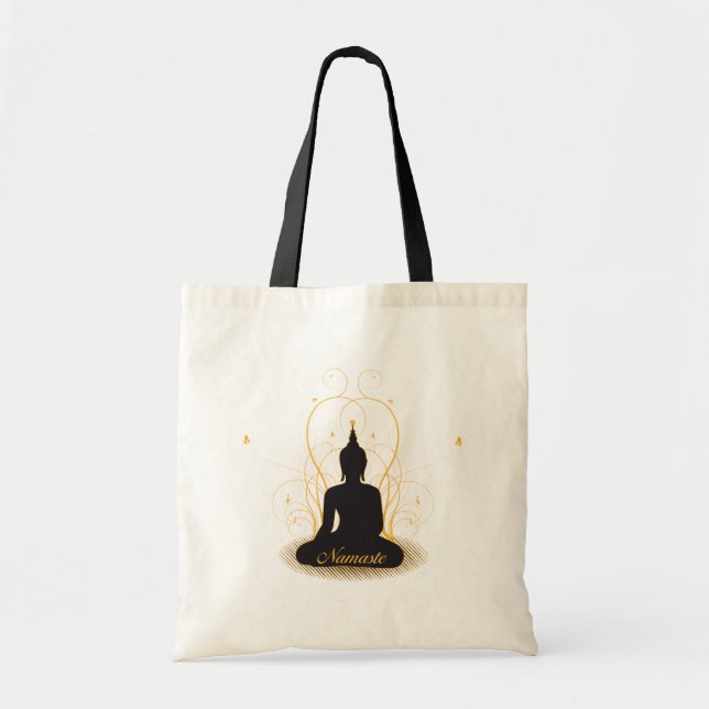 Tote Bag Namaste élégant Bouddha (Devant)