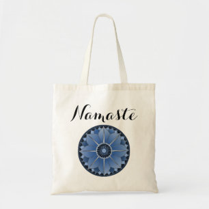 Tote Bag Namaste moderne Blue Mandala