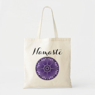 Tote Bag Namaste moderne Purple Mandala