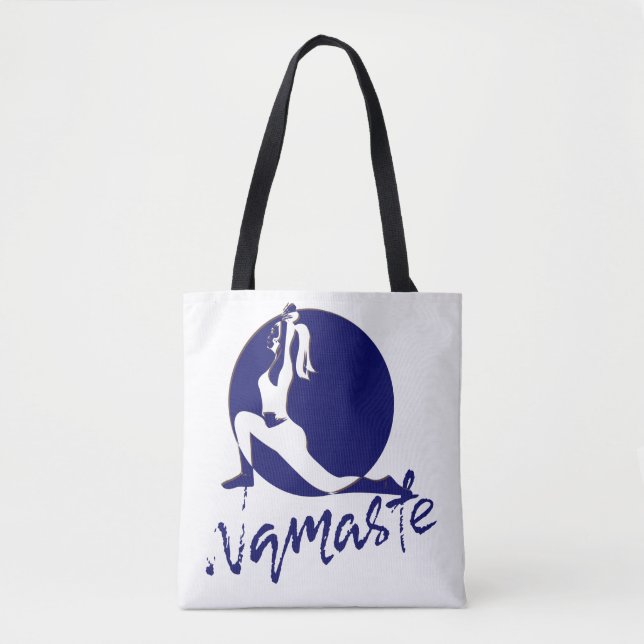 Tote Bag Namaste, yoga (Devant)
