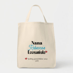 Tote Bag Nana Nom personnalisé Essentiel Double Face Imprim